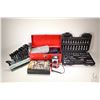 Image 1 : Selection of hand tools, a NIB Arrow stapler, Motomaster digital multi meter, Mastercraft 3/8" & 1/4