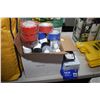 Image 1 : Selection of aerosol cans including texture, adhesive, ceiling popcorn etc. and a selection of tape