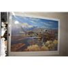 Image 1 : Four unframed prints including limited edition "Jet Attack" pencil signed by artist D. Pentland 505/