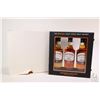 Image 1 : Bowmore Distillery three bottle gift pack including Islay single malt Scotch whisky 12 yr. Darkest 1