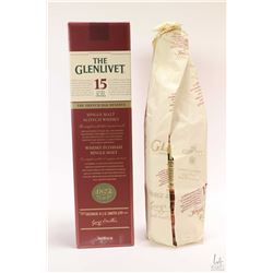 The Glenlivet 15 yr. "The French Oak Reserve' single malt Scotch whisky in 750ml bottle. Note: No Sh