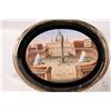 Image 2 : Antique rolled gold and micro mosaic brooch featuring St. Peter's Square in Vatican City. Circa 1860