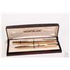 Image 1 : Vintage boxed MontBlanc gold filled pen set including Meisterstuck 74 fountain pen and Meisterstuck 