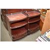 Image 2 : Mid 20th century mahogany bedroom suite including six drawer highboy, ten drawer dresser and two nig