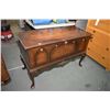 Image 1 : Mid 20th century cedar lined walnut chest on tall cabriole supports made by Honderich Furniture Co.