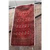 Image 1 : 100% handmade Iranian area carpet with center medallion, overall floral and red background with high