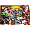 Image 2 : Selection of Mattel auto stations and a large selection of cars including Match Box, Tomica and Corg