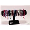 Image 1 : Large selection of beaded bracelets including crystal, genuine pearl, glass beads etc.