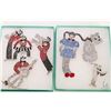 Image 1 : Six crystal brooches including 5" girl with pony tails, dog, dancing couple plus three brooches of b