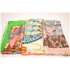 Image 1 : Three large Hermes silk scarves with hand rolled and hand stitched edges-note assume not authentic