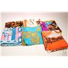 Image 1 : Six silk and silk chiffon scarves including some Hermes style- assume not authentic, each with hand 