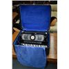 Image 1 : Black and white Titano Palmer-Hughes accordion in hard case