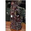 Image 1 : Oriental rosewood figural sculpture 17" in height