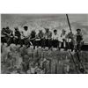 Image 2 : Framed black and white photographic print of ironworkers on their lunch break