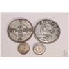 Image 2 : Four white metal Oriental medallions including two 3 1/2" and two 1 1/2"