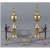 Image 1 : FEDERAL STEEPLE TOP ANDIRONS attributed