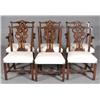 Image 1 : SET OF SIX CHIPPENDALE STYLE CHAIRS att