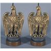 Image 1 : PAIR OF COMPOSITION EAGLE LAMPS, 16 1/2