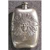 Image 1 : STERLING SILVER FLASK with Native Ameri