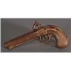 Image 1 : ENGLISH SALT GLAZE PISTOL FLASK marked 