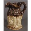 Image 1 : ENGLISH SALT GLAZE SATYR JUG 10" high h