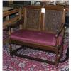 Image 1 : JACOBEAN STYLE OAK SETTEE