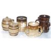 Image 1 : SALT GLAZE GROUPING (5), humidors and t