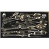 Image 1 : TRAY LOT OF STERLING FLATWARE, 1340 gra