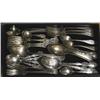 Image 1 : TRAY LOT OF STERLING FLATWARE, 1375 gra