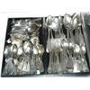 Image 1 : GROUP OF 2 TRAYS COIN SILVER FLATWARE, 