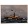 Image 1 : JEROME HOWES SHIP PAINTING  14"x20" oil