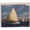 Image 1 : JEROME HOWES SHIP PAINTING  14"x20" oil