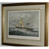 Image 1 : ENGLISH SHIP LITHOGRAPH, The British Qu