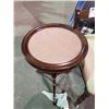 Image 2 : SMALL CHAIR & GLASS TOP SIDE TABLE