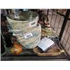 Image 2 : ASSORTED BASKETS, LIGHT FIXTURES,  HOME DECOR