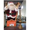 Image 2 : NATIVITY SET, ELECTRONIC SANTA CLAUS, & TALL CANDLE STICK