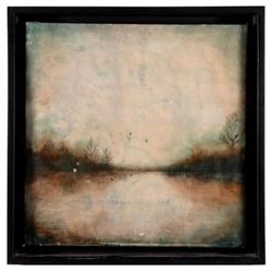 Mixed-media on panel using wax signed Paula Blackwell