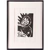 Image 2 : Three framed block prints