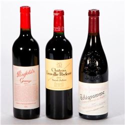 2010 Penfolds Grange, 2000 Chateau Leoville Poyferre Saint-Julien, 2011 Chateauneuf du Pape