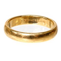 Tiffany man's 18k Turner Gold wedding band 7.9 g