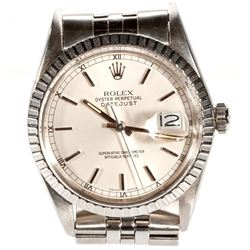 Rolex Oyster Perpetual Datejust Stainless Wristwatch