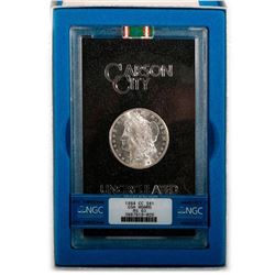 1884 uncirculated Carson City silver dollar (NGC rated)