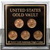 Image 1 : Five (5) 2006 1/10 OZ American Eagle Gold Coin Uncirculated