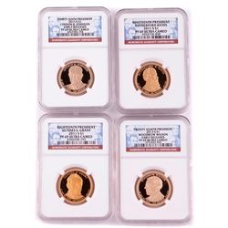 FOUR THIRTY-SIXTH PRESIDENT $1 COINS