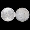 Image 1 : Two 1922 $1 Peace Silver Dollar Coins