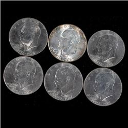 Ten (10) Eisenhower Silver Dollars (1776-1976)