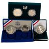 Image 1 : 1994 US Veterans Silver Dollar, 1992 Columbus Two - Coin Set, 1886 - 1986 Two - Coin Set