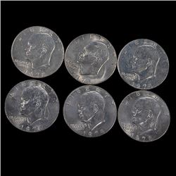 Twelve (12) 1978 Eisenhower Silver Dollars