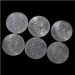 Ten (10) Eisenhower Silver Dollars (1776-1976)