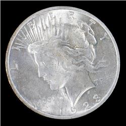 1923 $1 Peace Silver Dollar Coin, Brilliant Uncirculated